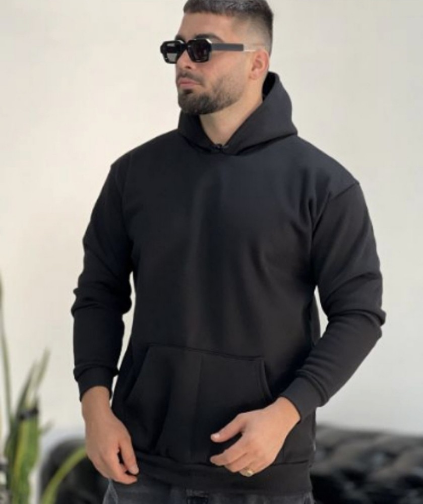هودی پائیزه رنگ مشکی xl تا xxxl کد 134283 - خرید تیشرت مردانه عمده