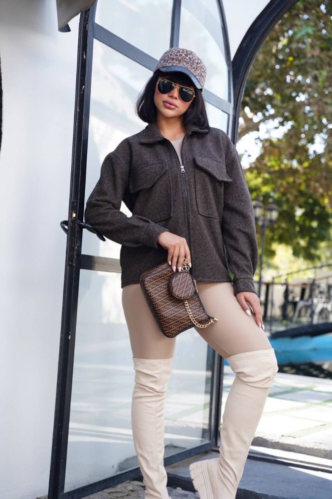 فروش عمده کت جلو زیپ دوجیب کد 133140