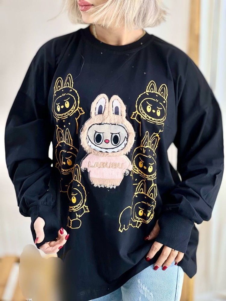 بلوز لانگ آستین فینگر لبوبو کد 133883 - خرید بلوز تک زنانه عمده