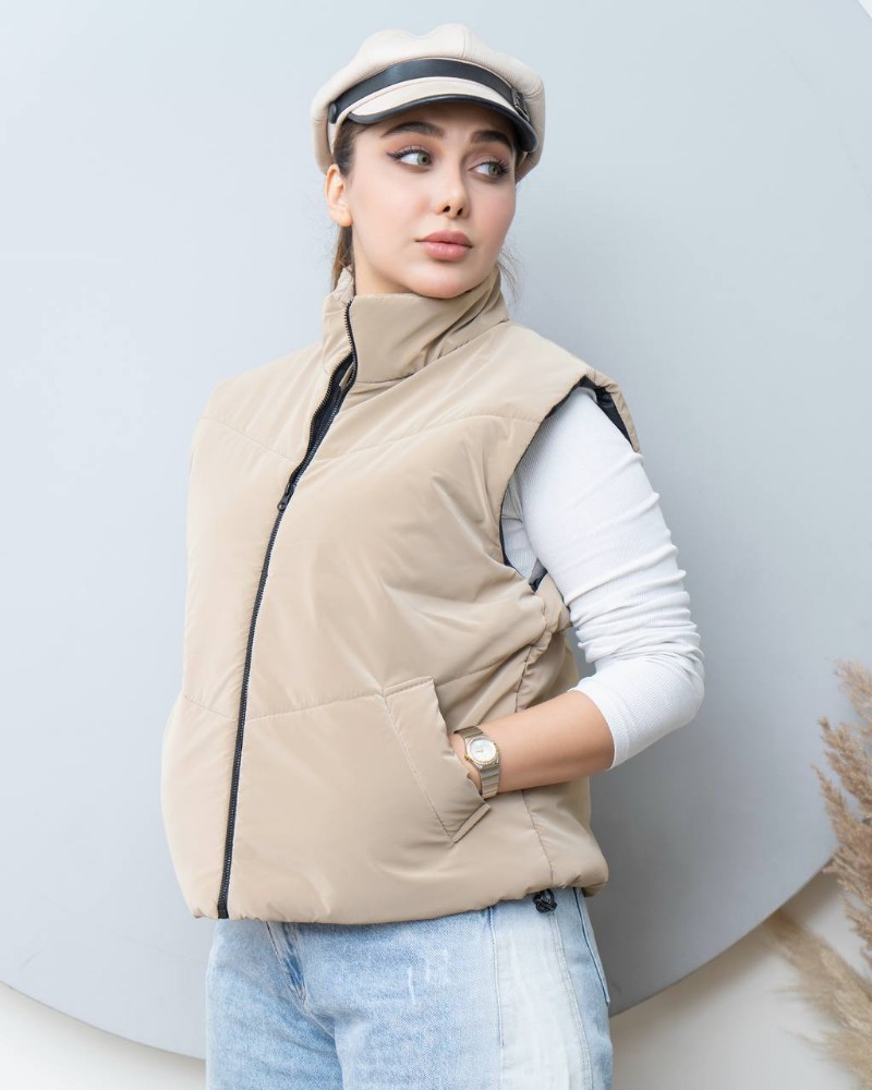 پافر سیلیکنی کوتاه کد 134963 - خرید کاپشن و هودی زنانه عمده