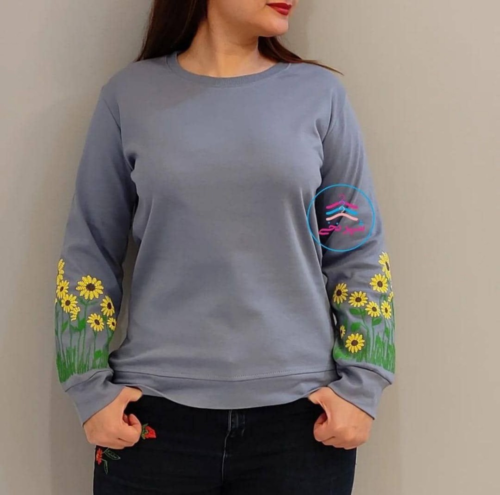 فروش عمده بلوز آستین چاپ کد 133016