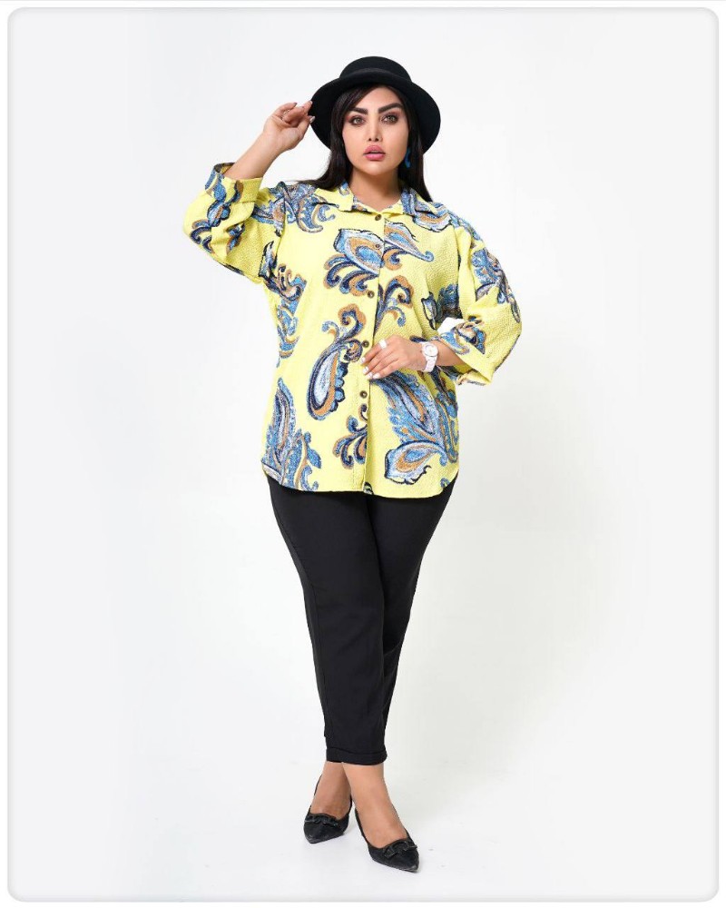 فروش عمده مانتو طرح ترمه کد 133136