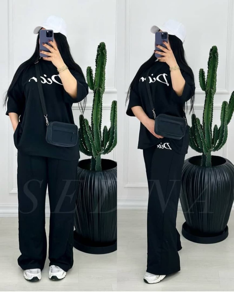 ست بلوز و شلوار DIOR کد 133629 - خرید ست تیشرت شلوار زنانه عمده