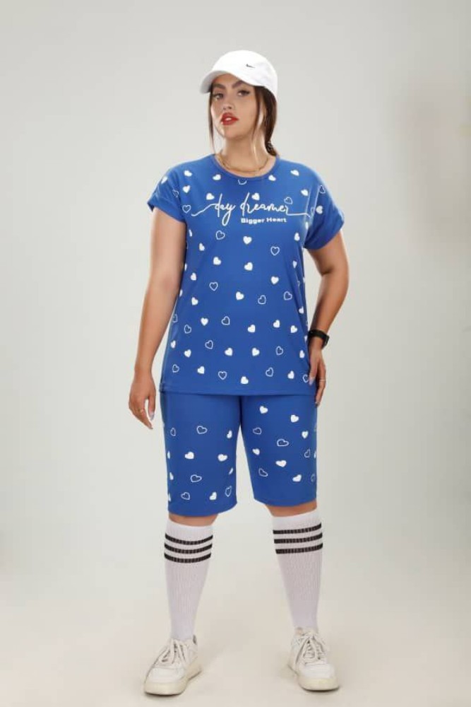 کیمینو شلوار قلب کد 133923 - خرید ست تاب شلوارک زنانه عمده