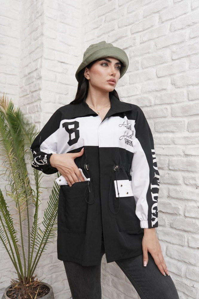 مانتو جلو زیپ کمر گن کد 134188 - خرید مانتو زنانه عمده