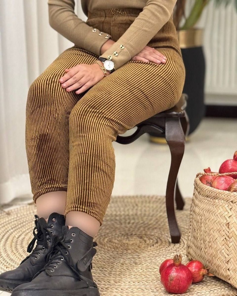 شلوار مخمل کبریتی رنگی کد 134191 - خرید شلوار زنانه عمده