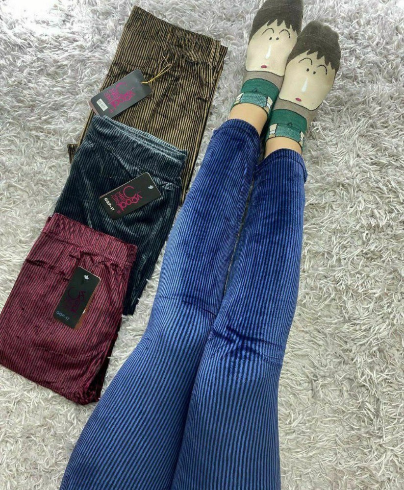 شلوار مخمل کبریتی رنگی کد 134193 - خرید شلوار زنانه عمده