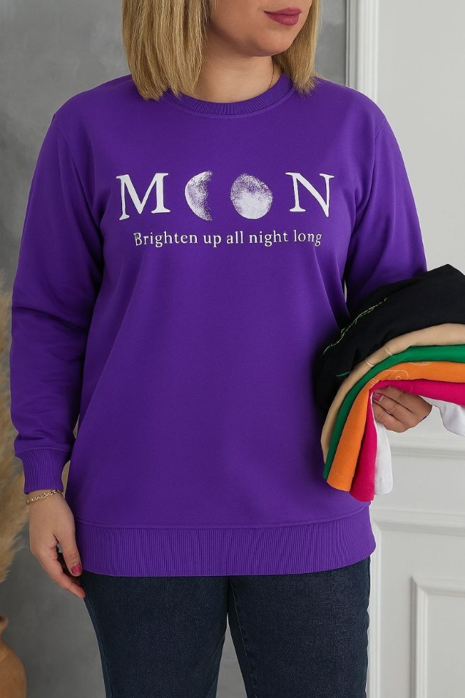 بلوز استین دار چاپ دار کد 134199 - خرید تاپ و تیشرت زنانه عمده