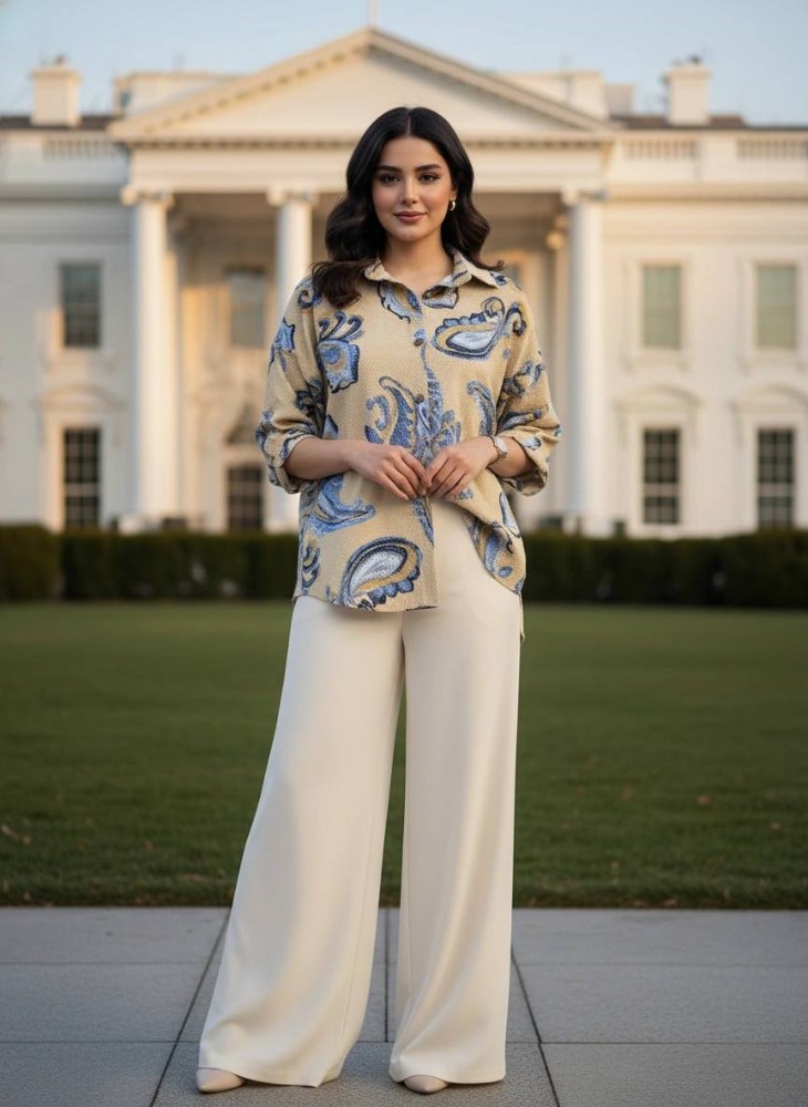 مانتو طرح ترمه کد 134268 - خرید مانتو زنانه عمده