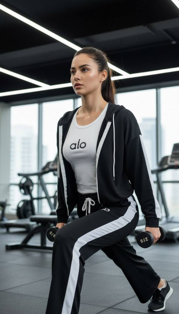 ست سه تیکه alo کد 134269 - خرید ست تیشرت شلوار زنانه عمده