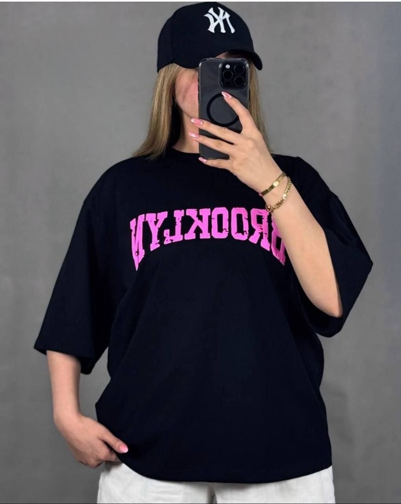 تیشرت باکسی سایز بزرگ کد 134587 - خرید تاپ و تیشرت زنانه عمده