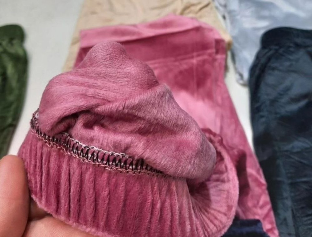 شلوار مخمل ساده تو خز کد 134992 - خرید شلوار زنانه عمده