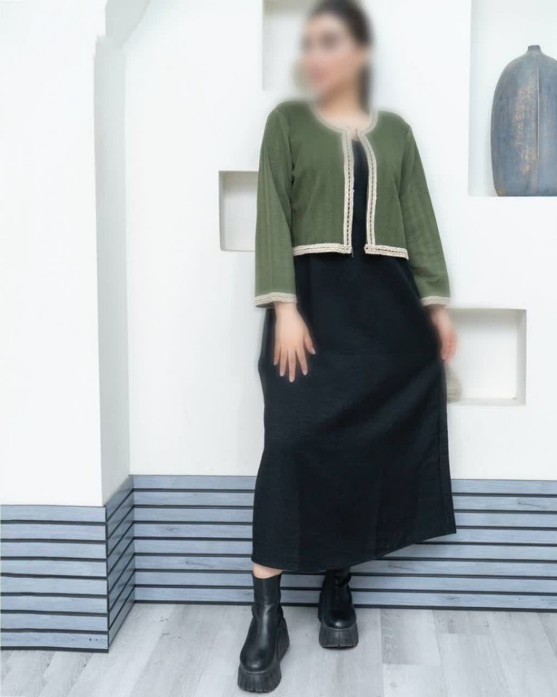 فروش عمده کت سارافون نواری، کالکشن پاییز کد 133356