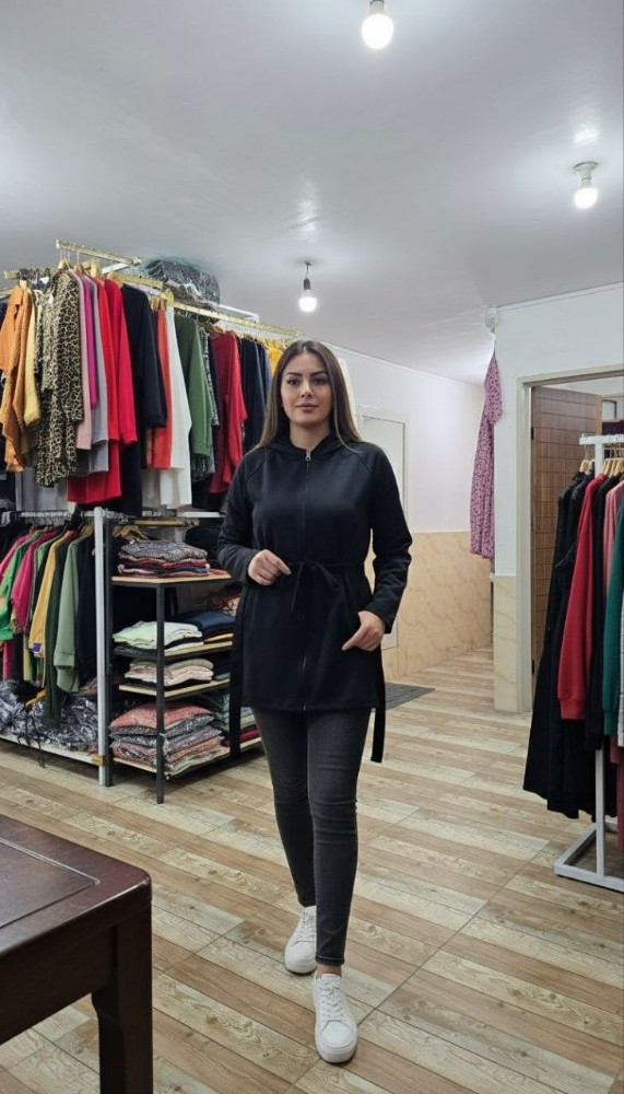 سویشرت بلند کد 135438 - خرید کاپشن و هودی زنانه عمده