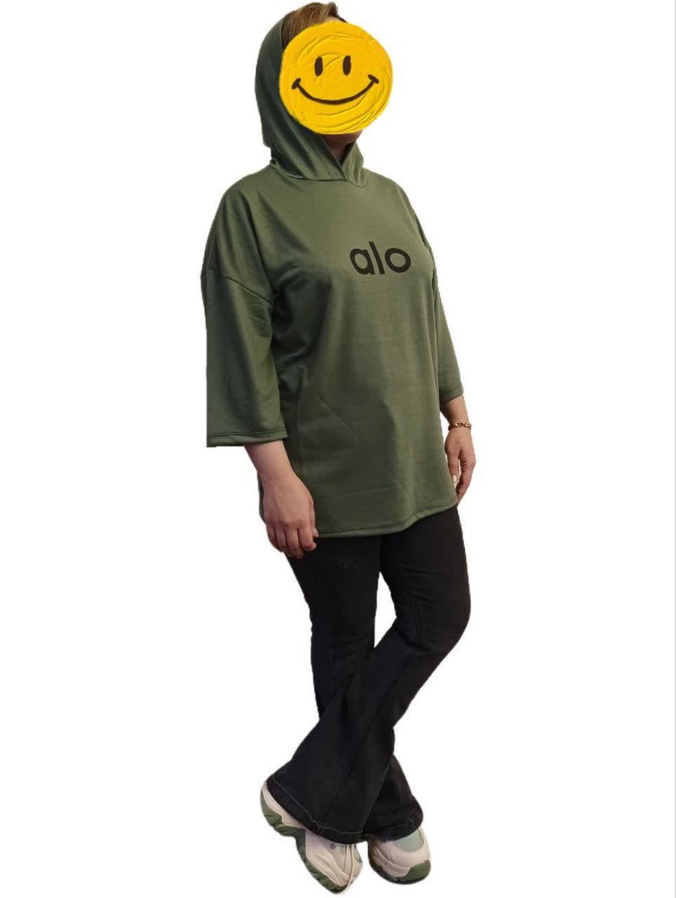 تیشرت هودی چاپدار کد 135452 - خرید کاپشن و هودی زنانه عمده