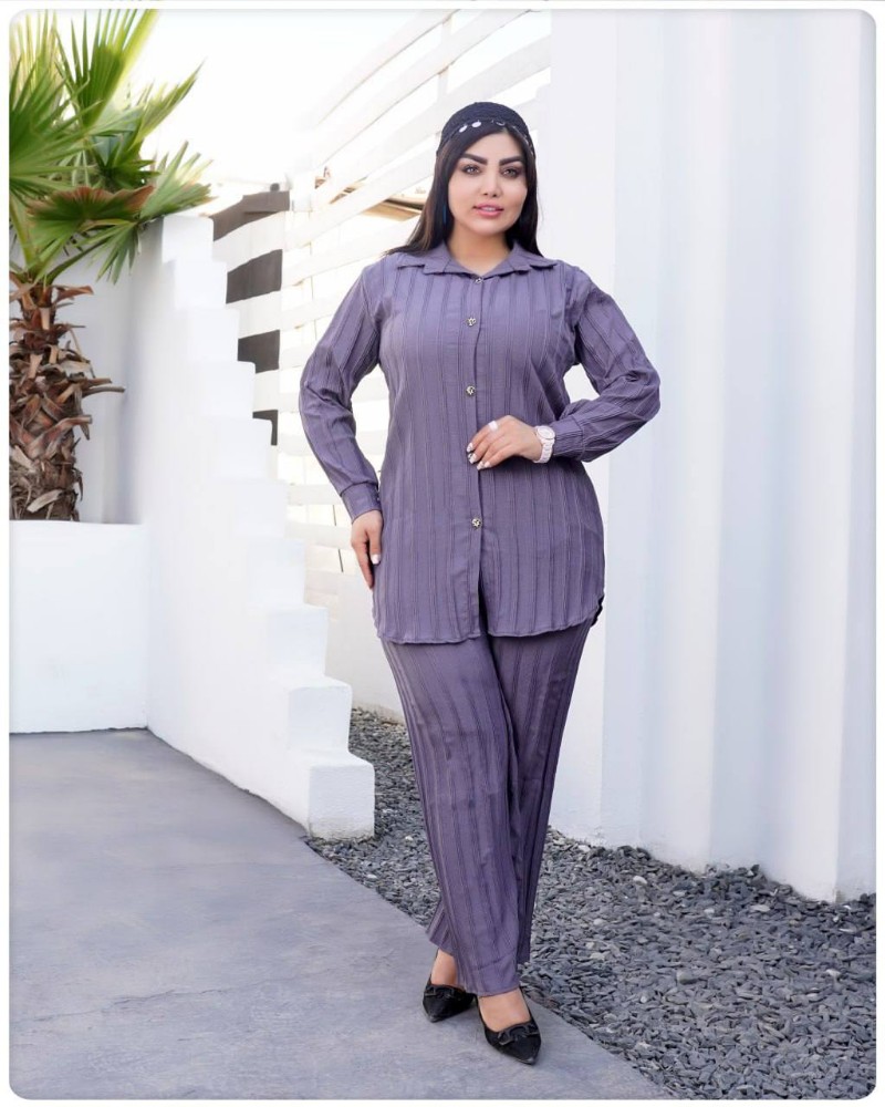 ست مانتو شلوار قواره دار کد 135479 - خرید مانتو زنانه عمده