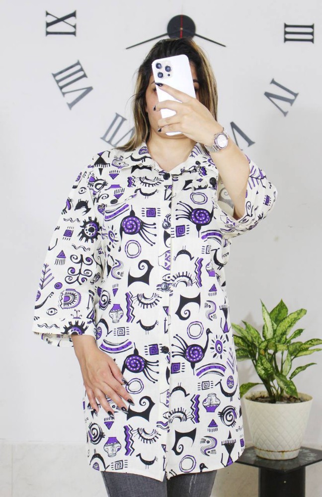 مانتو جلو دکمه طرح دار کد 135486 - خرید مانتو زنانه عمده