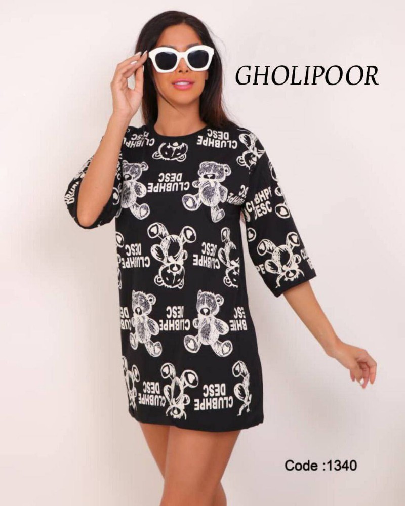 تیشرت لانگ کد 135628 - خرید تاپ و تیشرت زنانه عمده