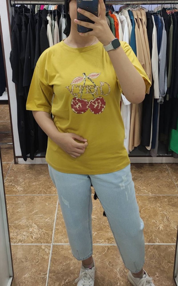 تیشرت لانگ کد 135641 - خرید تاپ و تیشرت زنانه عمده