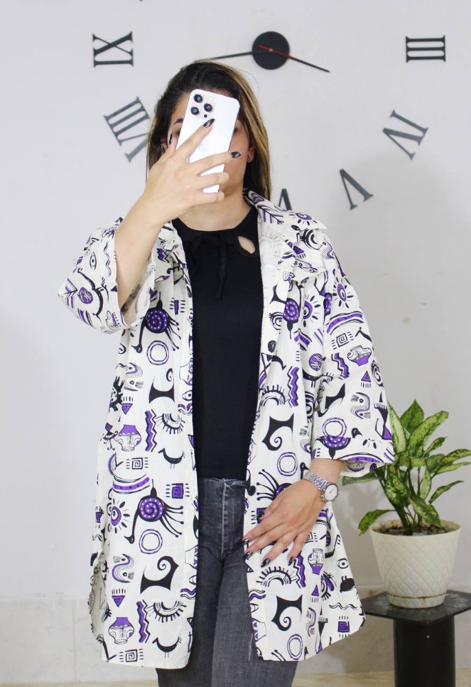 مانتو جلو دکمه طرح دار کد 134613 - خرید مانتو زنانه عمده