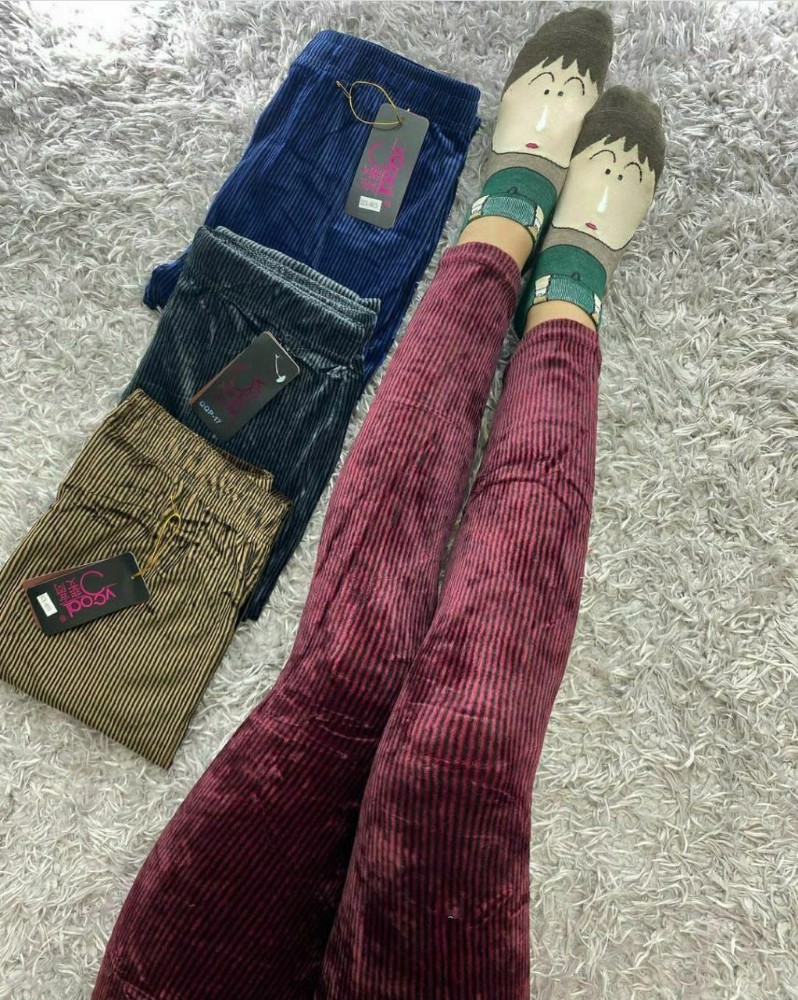 فروش عمده شلوار مخمل کبریتی رنگی کد 133105