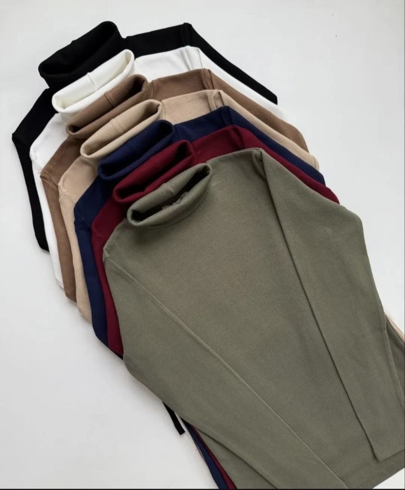 بلوز یقه اسکی کبریتی آستین دار کد 135089 - خرید بلوز تک زنانه عمده