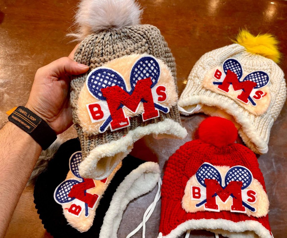 کلاه بچگانه تيكه دوزي داخل خز کد 133708 - خرید جوراب پسرانه عمده