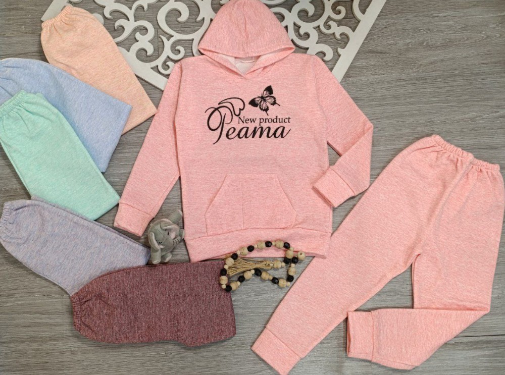 هودی شلوار دخترانه داخل کرک دار کد 134396 - خرید کاپشن و هودی دخترانه عمده