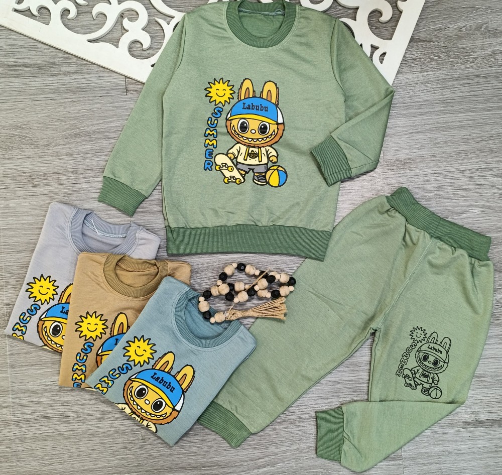 بلوز شلوار دخترانه لابابو خورشید کد 135216 - خرید ست بلوز شلوار دخترانه عمده