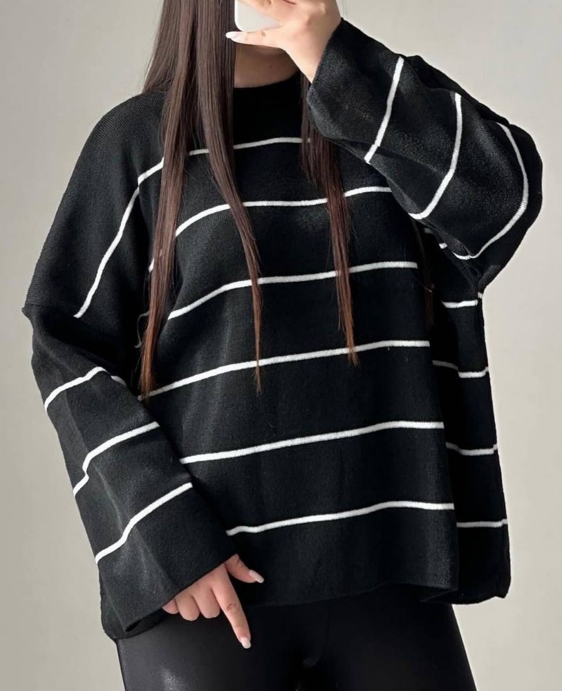 بلوز لش راه راه پینترسی کد 133402