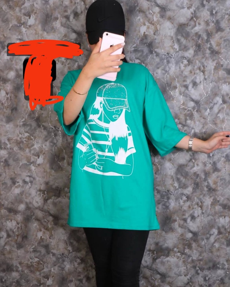 تیشرت لانگ دخترانه کلاهدار کد 133406