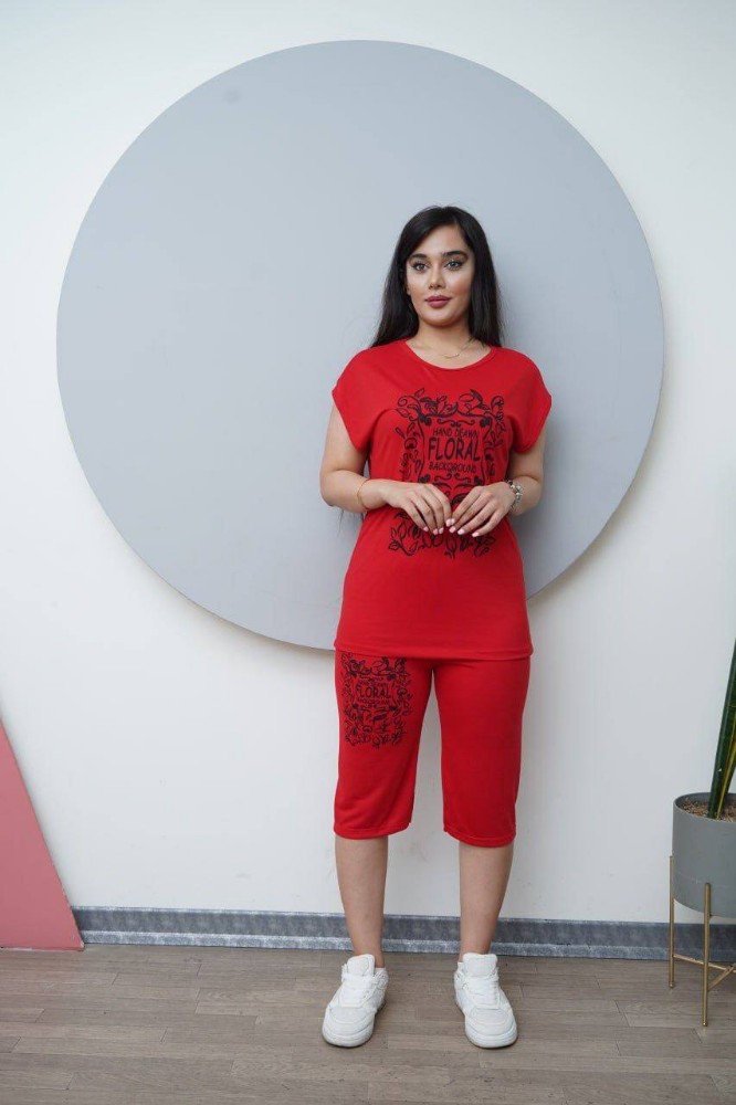 ست تیشرت شلوارک فلورا کد 133409