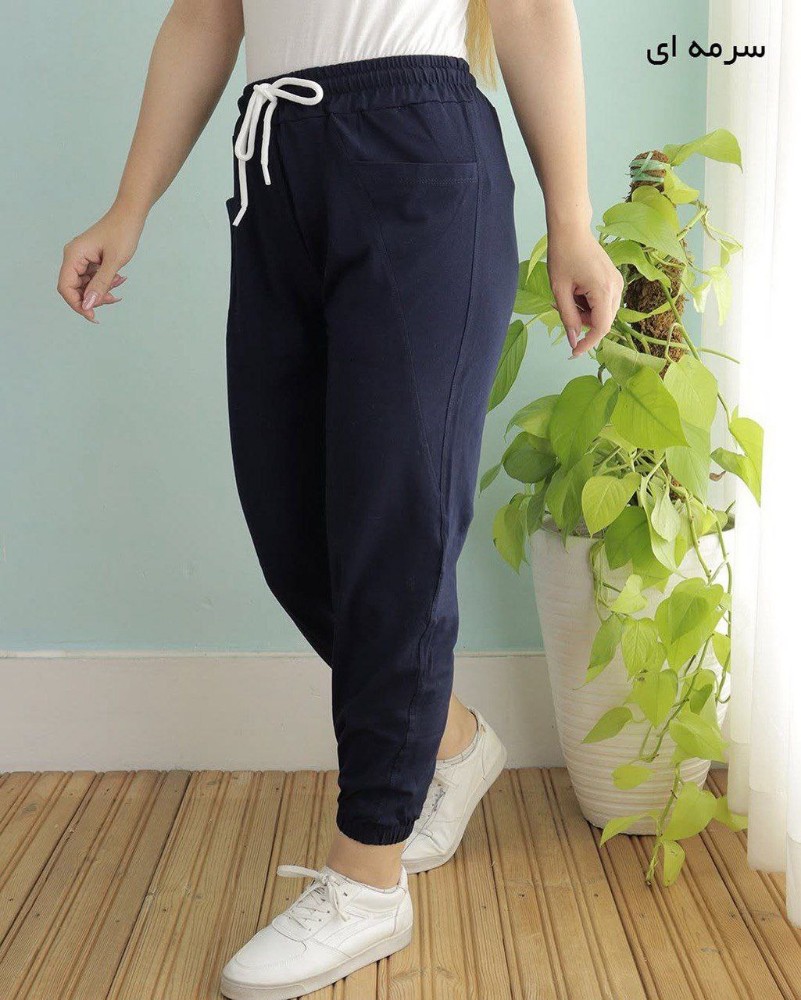 شلوار جاگر جیب طرح مثلثی کد 134677 - خرید شلوار زنانه عمده