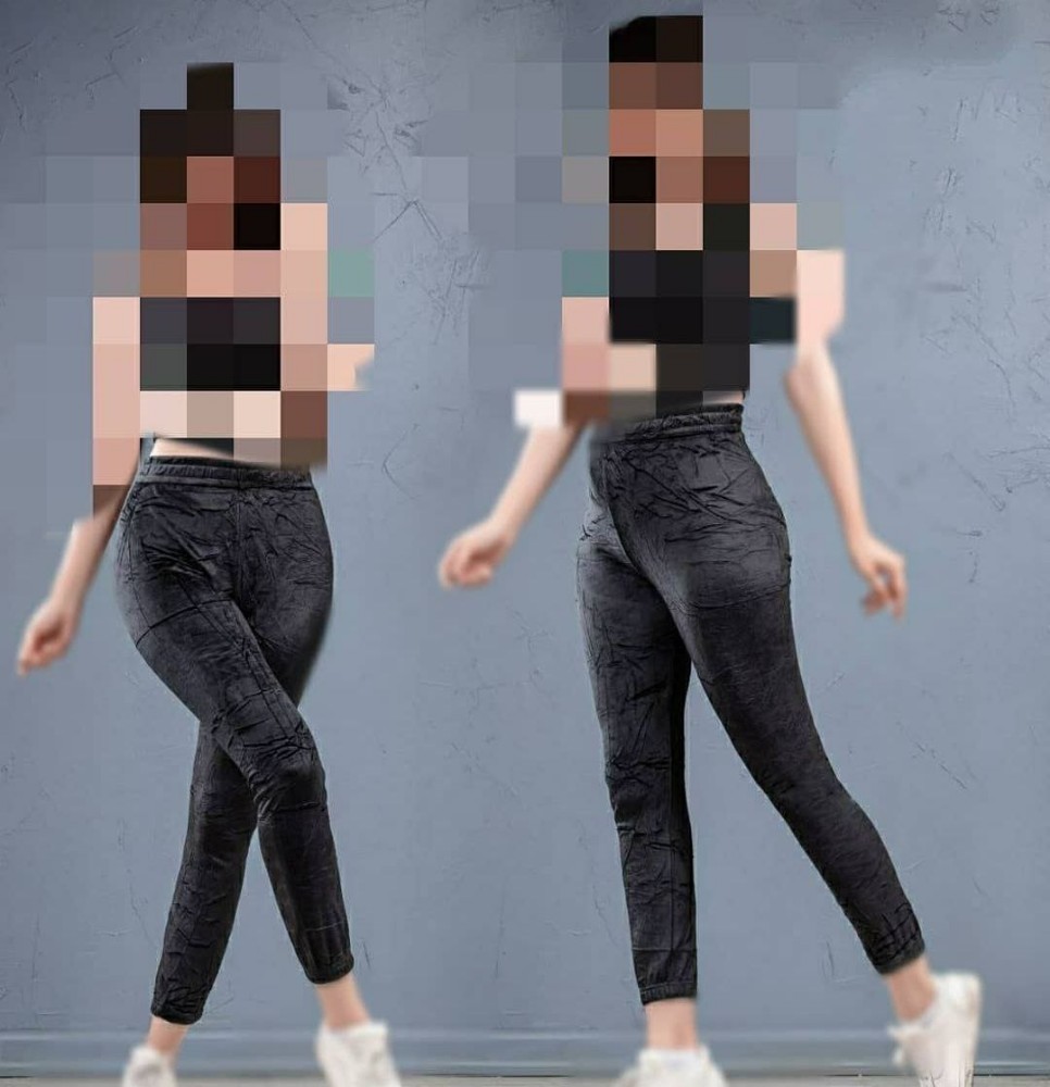 شلوار مخمل ساده تو خز کد 134842 - خرید شلوار زنانه عمده