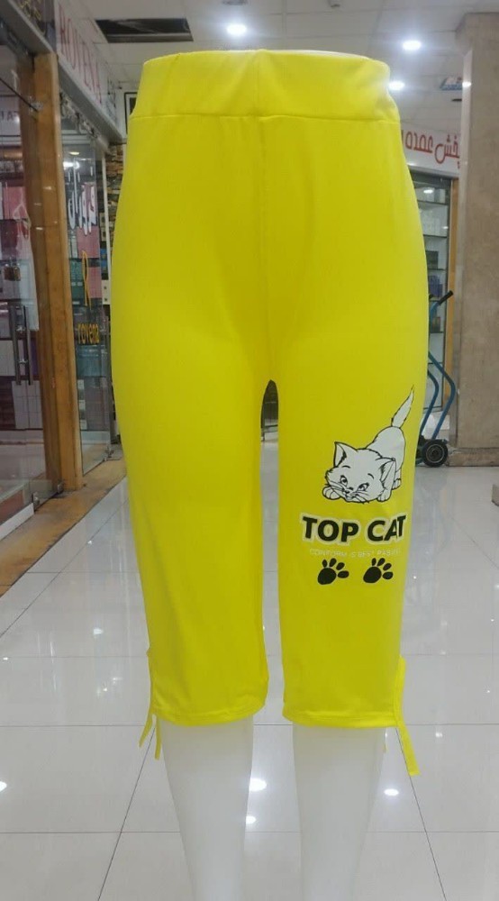 شلوارک زنانه چاپ گربه کد 134490 - خرید شلوار زنانه عمده