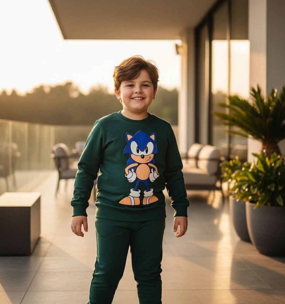 بلوز شلوار سونیک کد 135388 - خرید ست بلوز شلوار پسرانه عمده