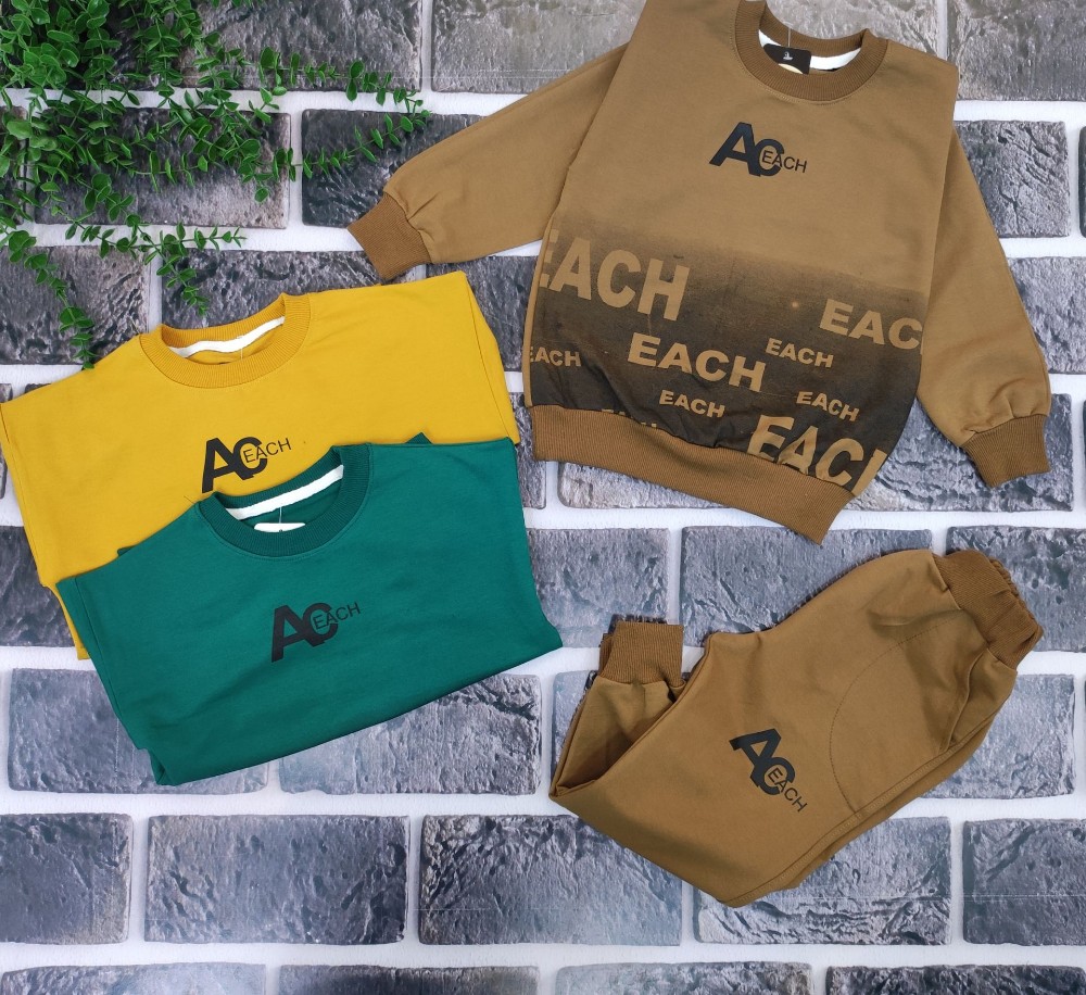 ست بلیز و شلوار اسپرت پسرانه و دخترانه کد 134105 - خرید ست بلوز شلوار پسرانه عمده