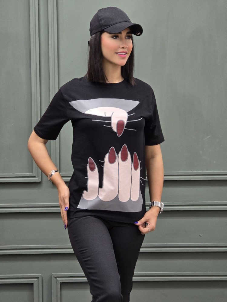 فروش عمده تیشرت پنبه چاپی کد 133149