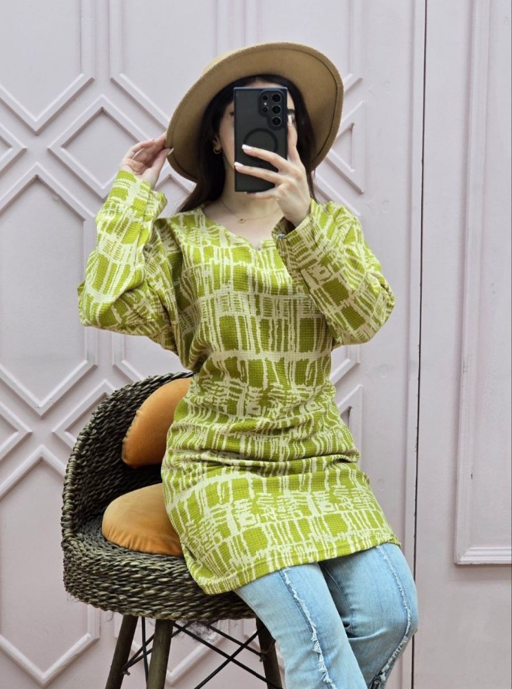 تونیک پاییزه منقوله دار کد 134438 - خرید تونیک زنانه عمده