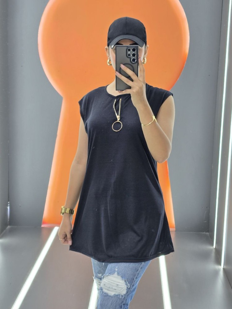 زیرسارافون یقه نیم زیپ کد 135406 - خرید تاپ و تیشرت زنانه عمده