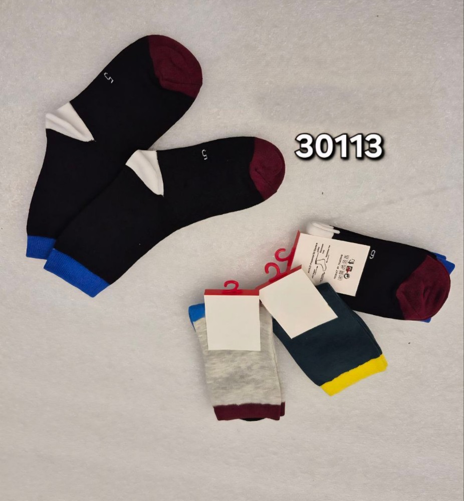 ️جوراب نیمساق نخی پسرانه ️ کد 133663 - خرید جوراب پسرانه عمده