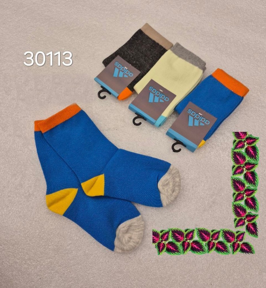 ️جوراب نیمساق نخی پسرانه ️ کد 133719 - خرید جوراب پسرانه عمده