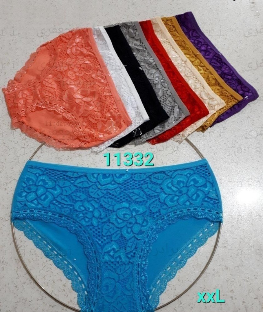 ️شورت نخی جلو دانتل گل رز ️ کد 133905 - خرید شورت زنانه عمده