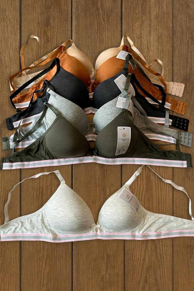 سوتین اسفنجی وارداتی بدون فنر کاپA دخترانه کد 78864 - خرید سوتین دخترانه عمده