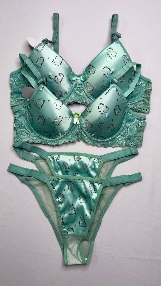 ست شورت و سوتین اسفنجی ساتن کد 134794 - خرید شورت و سوتین زنانه عمده