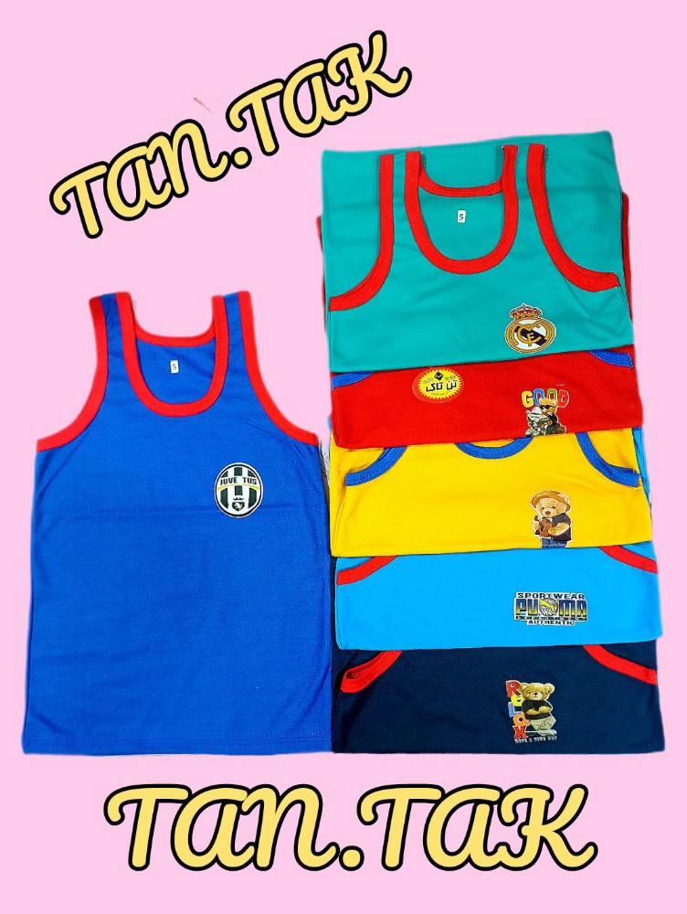 رکابی پسرانه رنگی کد 134291 - خرید ست تیشرت شلوارک پسرانه عمده