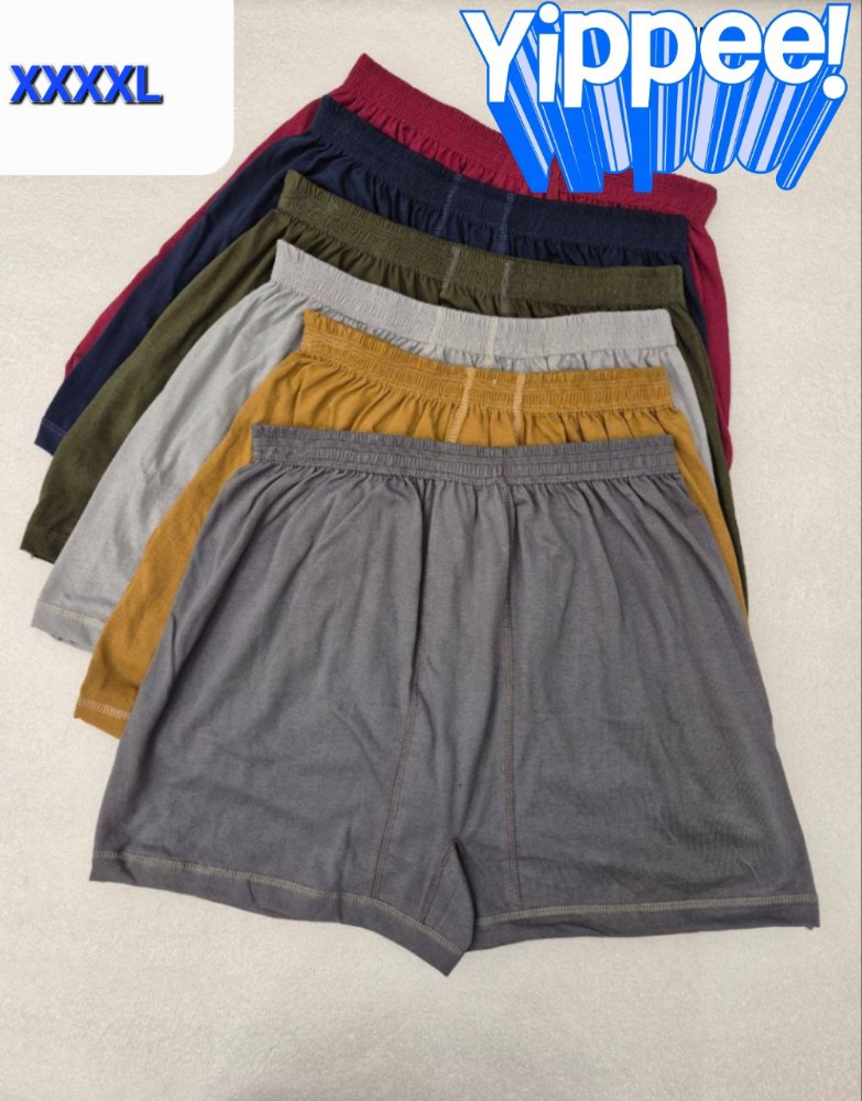 فروش عمده شورت پادار مردانه نخی اعلا سایز بزرگ کد 132730