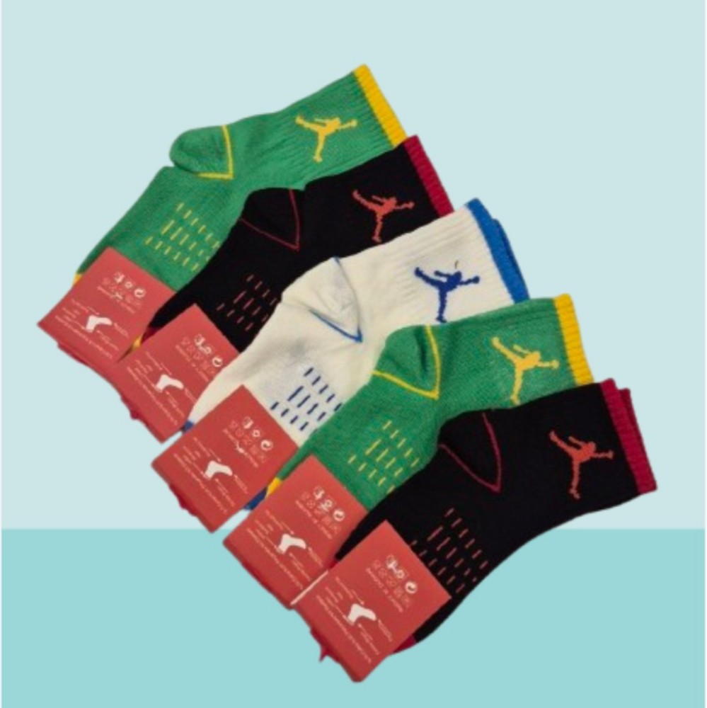 جوراب نیم ساق پسرانه کد 133765 - خرید جوراب پسرانه عمده