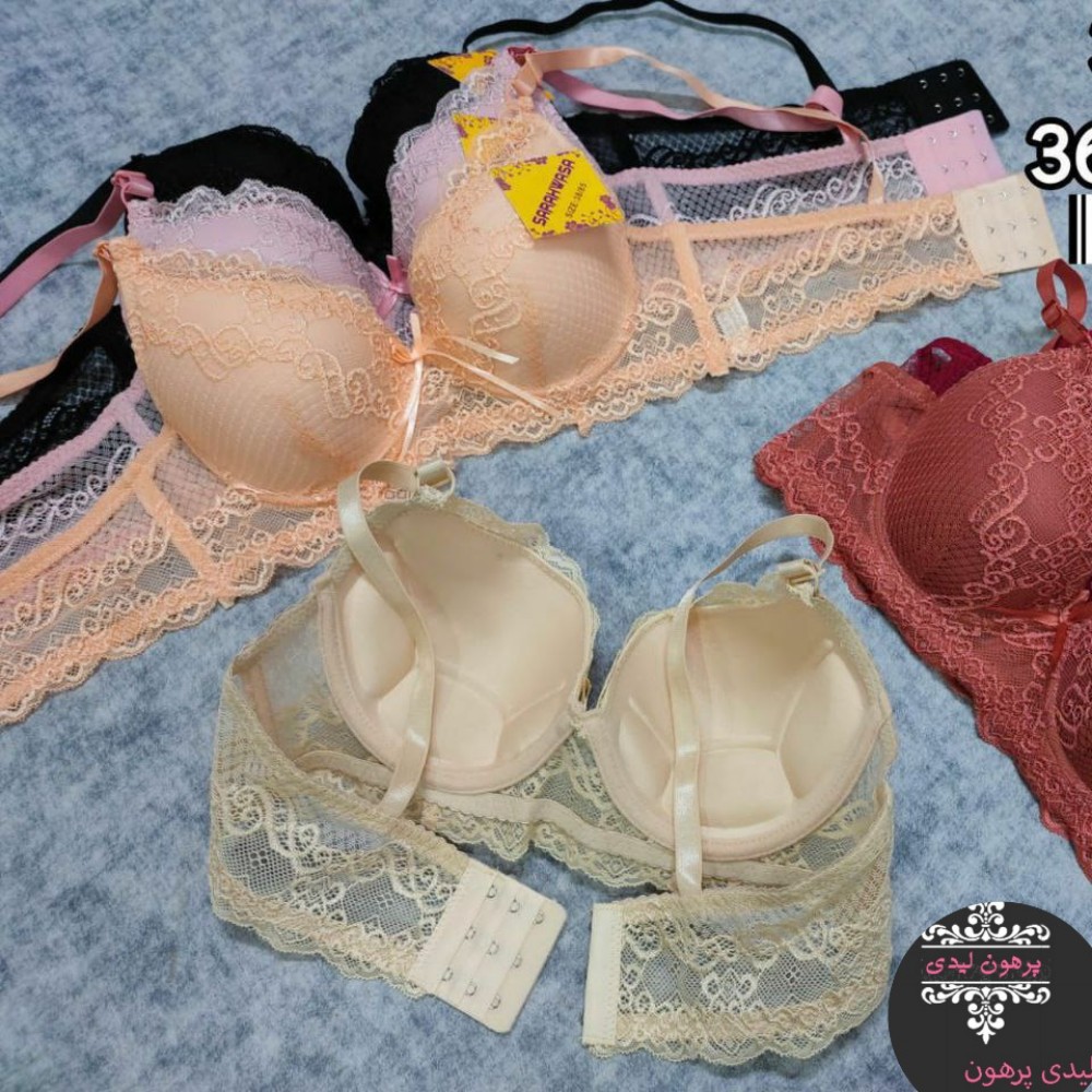 سوتین اسفنجی فنردار اعلاء کد 134143 - خرید سوتین زنانه عمده