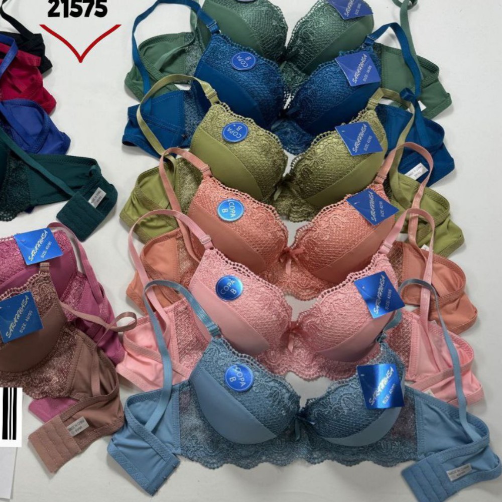 سوتین اسفنجی فنردار اعلاء 38-44 cup.b کد 134148 - خرید شورت و سوتین زنانه عمده